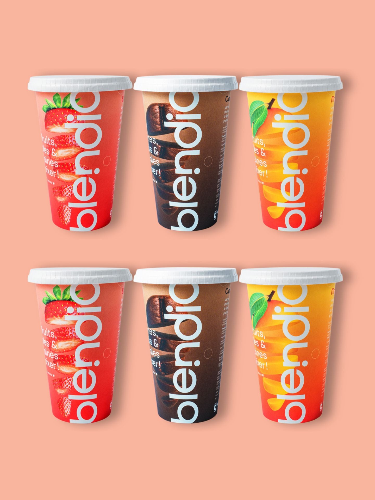 Pack découverte – 3 saveurs, 6 Blendios à goûter